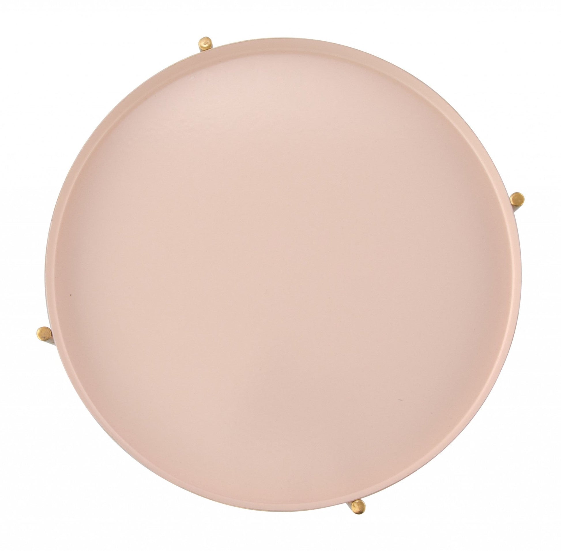 HomeRoots Two Level Side Table With White and Gold Finish