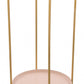 HomeRoots Two Level Side Table With White and Gold Finish