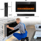 HomeRoots Ultra Thin Wall Mounted Electric Fireplace