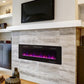 HomeRoots Ultra Thin Wall Mounted Electric Fireplace