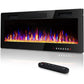 HomeRoots Ultra Thin Wall Mounted Electric Fireplace