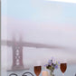 HomeRoots Up Close Overcast Bistro Cafe Golden Gate Bridge 4 Giclee Wrap Canvas Wall Art