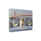 HomeRoots Up Close Romantic Wine Night For Two Golden Gate Bridge 1 Giclee Wrap Canvas Wall Art