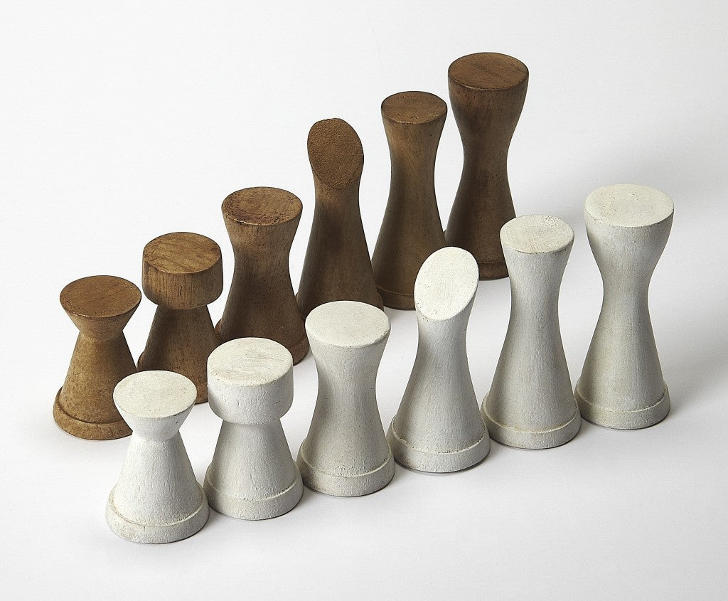HomeRoots Updated Natural Wood Game Table With Natural Wood Finish