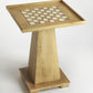HomeRoots Updated Natural Wood Game Table With Natural Wood Finish