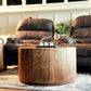 HomeRoots Updated Rustic Round Stump Coffee Table