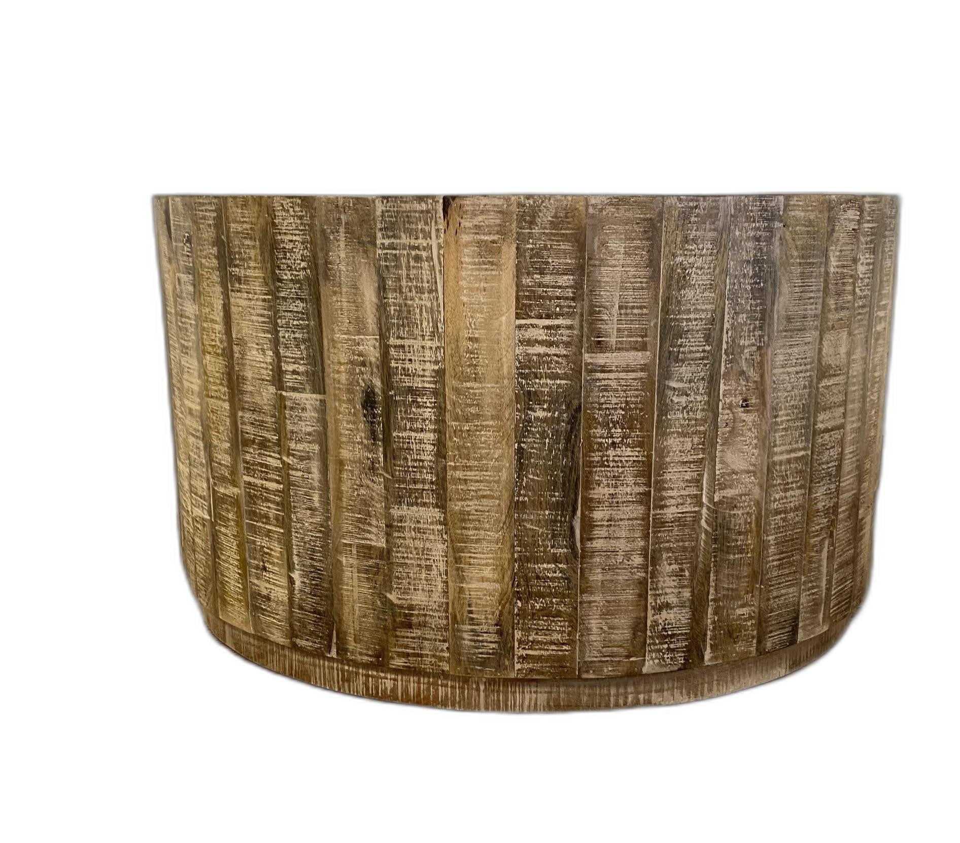 HomeRoots Updated Rustic Round Stump Coffee Table