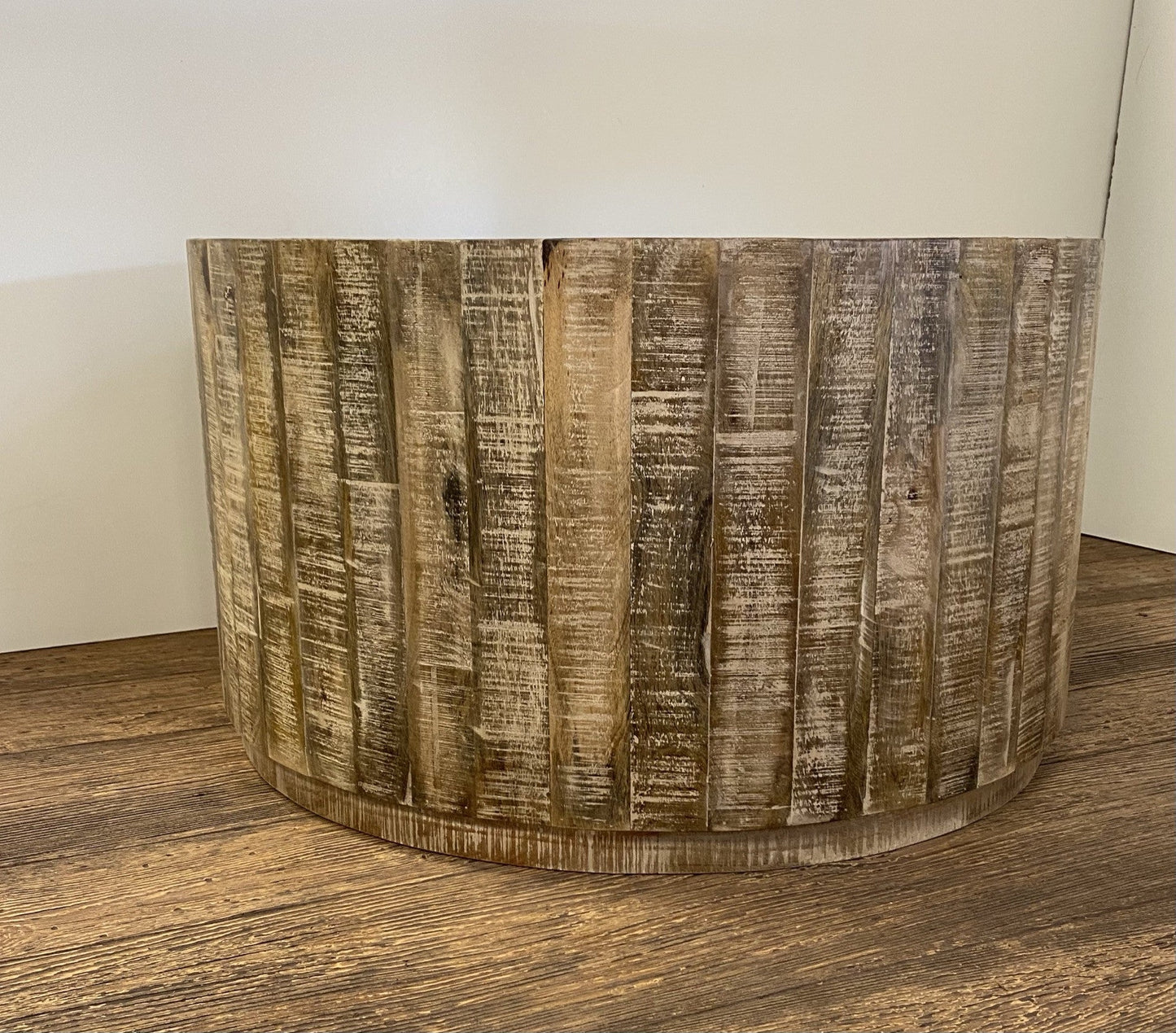 HomeRoots Updated Rustic Round Stump Coffee Table