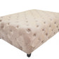 HomeRoots Velvety Beige Modern Square Coffee Table
