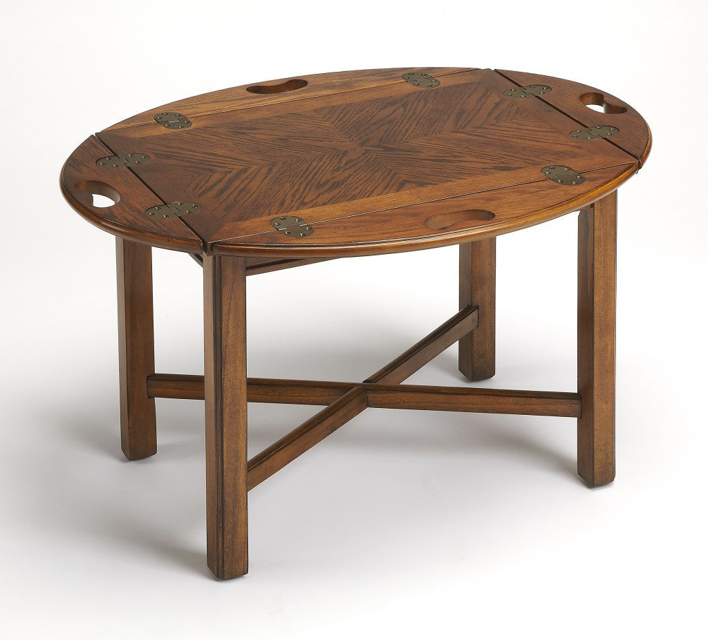 HomeRoots Vintage Oak Table