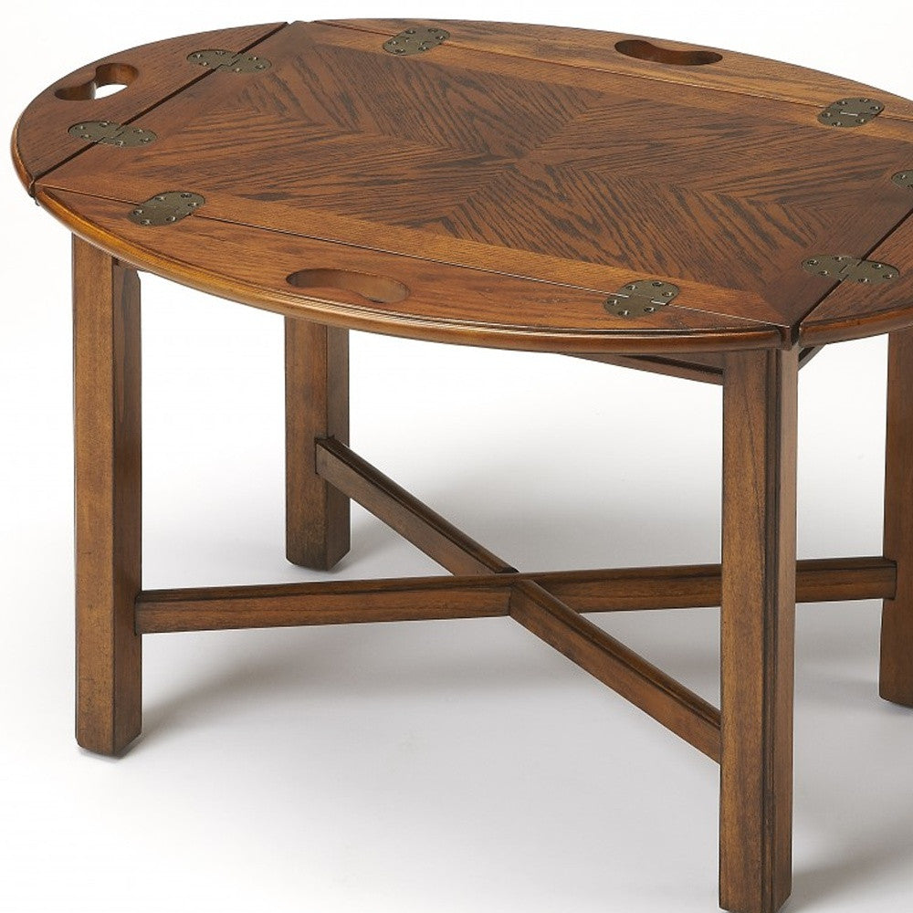 HomeRoots Vintage Oak Table