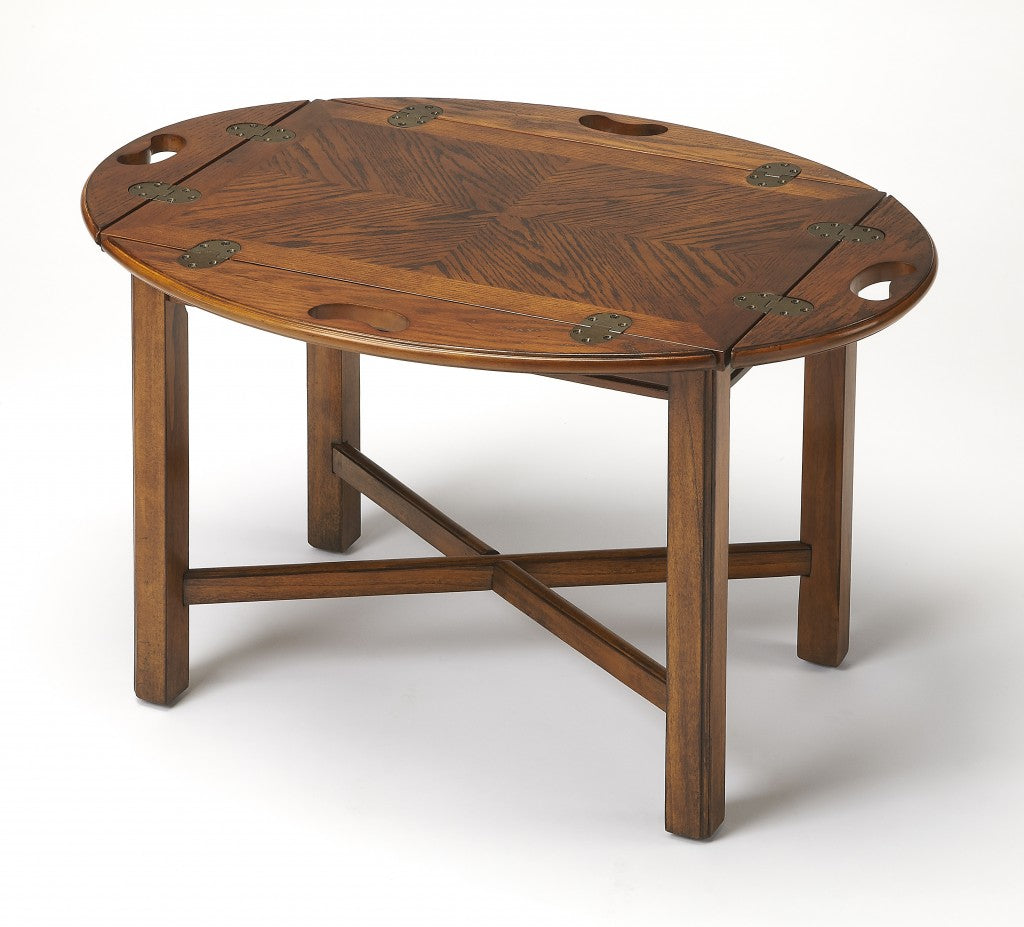 HomeRoots Vintage Oak Table