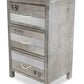 HomeRoots Wash Wood Accent Cabinet With Nautical Gray Finish