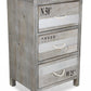 HomeRoots Wash Wood Accent Cabinet With Nautical Gray Finish
