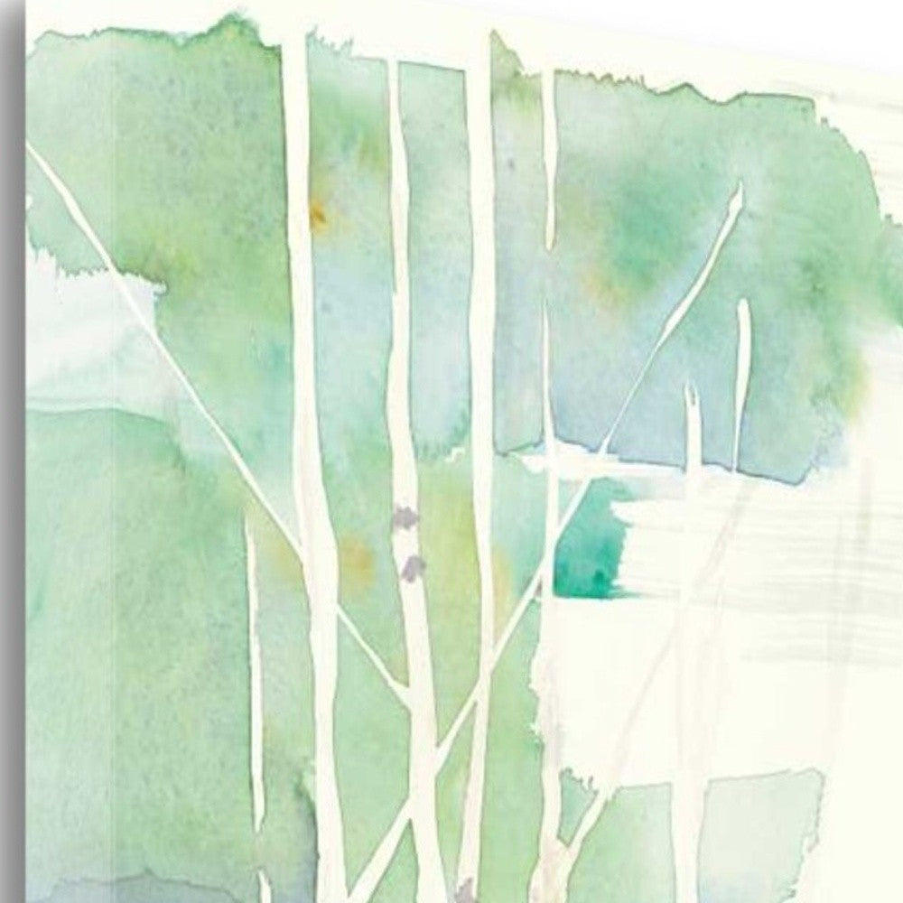 HomeRoots Watercolor Abstract Forest 1 Giclee Wrap Canvas Wall Art
