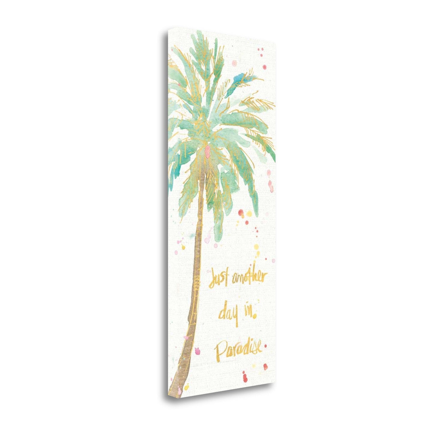 HomeRoots Watercolor Palm Tree 2 Giclee Wrap Canvas Wall Art