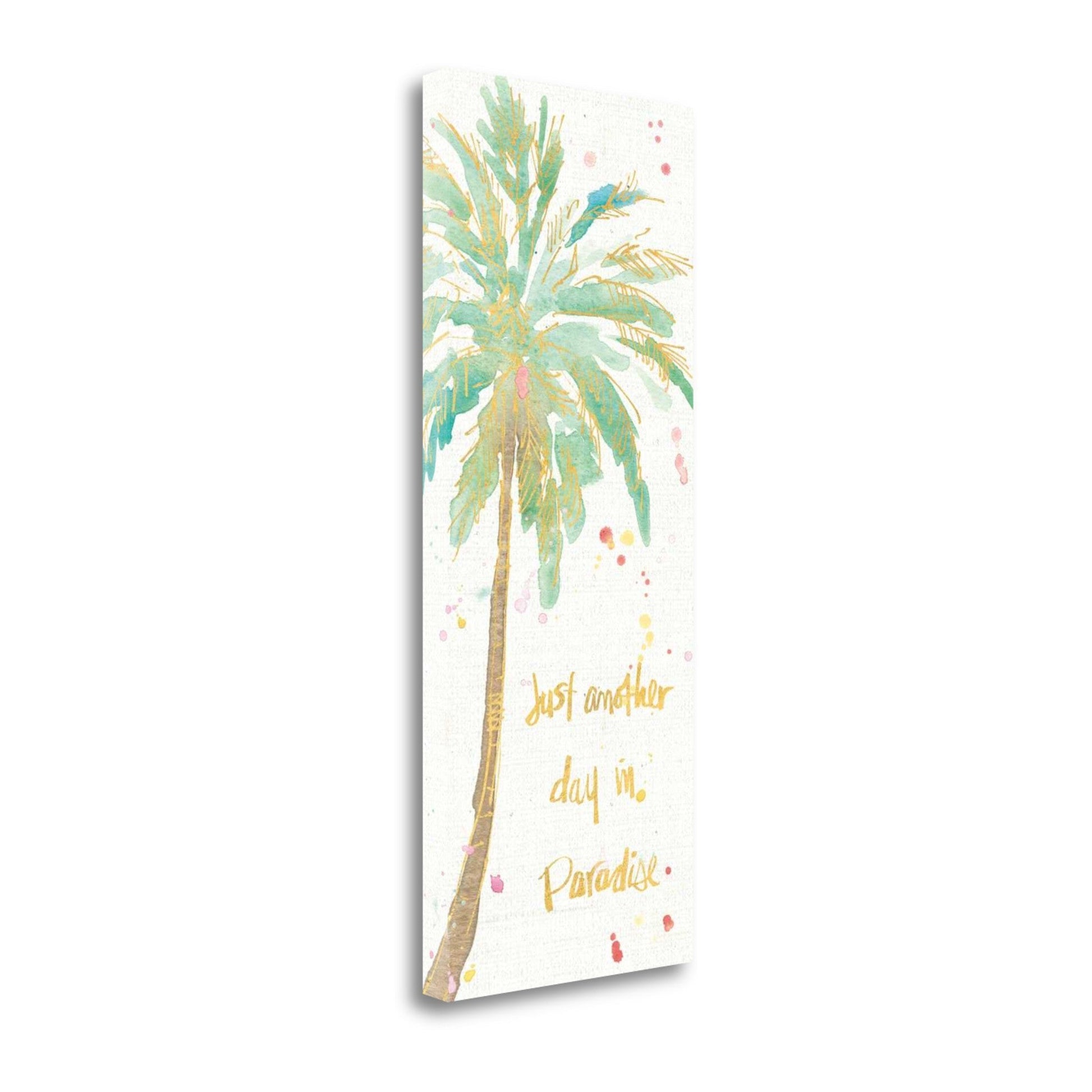 HomeRoots Watercolor Palm Tree 2 Giclee Wrap Canvas Wall Art