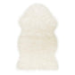 HomeRoots White 2" x 3" Natural Sheepskin Fur Area Rug
