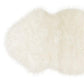 HomeRoots White 2" x 3" Natural Sheepskin Fur Area Rug