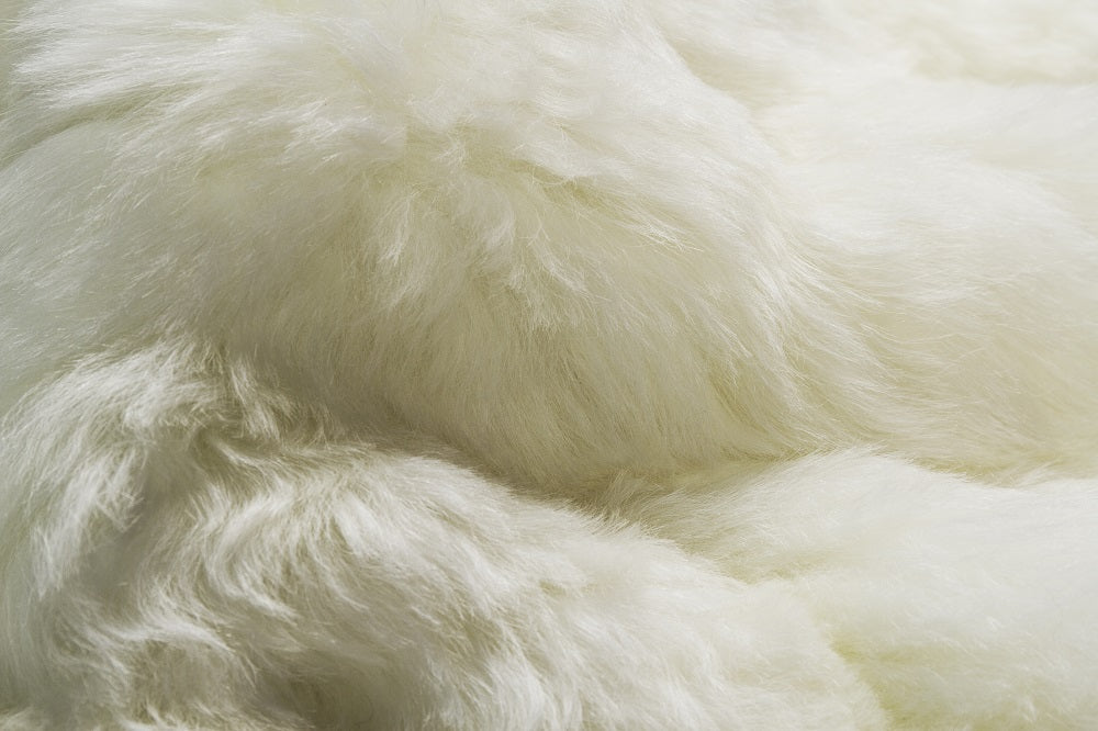 HomeRoots White 2" x 3" Natural Sheepskin Fur Area Rug