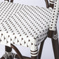 HomeRoots White And Chocolate Rattan Counter Stool
