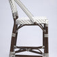 HomeRoots White And Chocolate Rattan Counter Stool