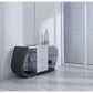 HomeRoots White And Grey Multi tone Buffet With 3-Drawer