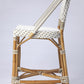 HomeRoots White And Tan Beige Rattan Counter Stool