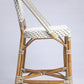 HomeRoots White And Tan Beige Rattan Counter Stool