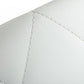 HomeRoots White Dining Chair With Brushed Stainless Steel Base Finish