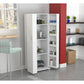 HomeRoots White Finish Wood Storage Cabinet With Two Doors