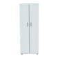 HomeRoots White Finish Wood Storage Cabinet With Two Doors