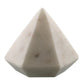 HomeRoots White Marble Diamond Sculpture