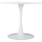 HomeRoots White Round Dining Table