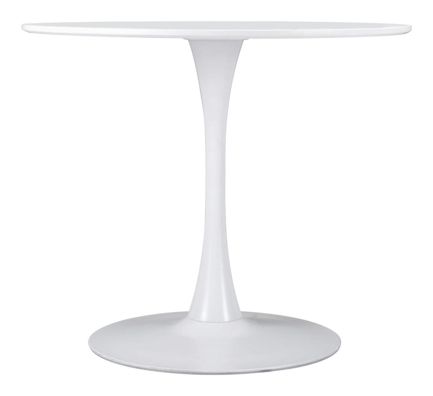 HomeRoots White Round Dining Table