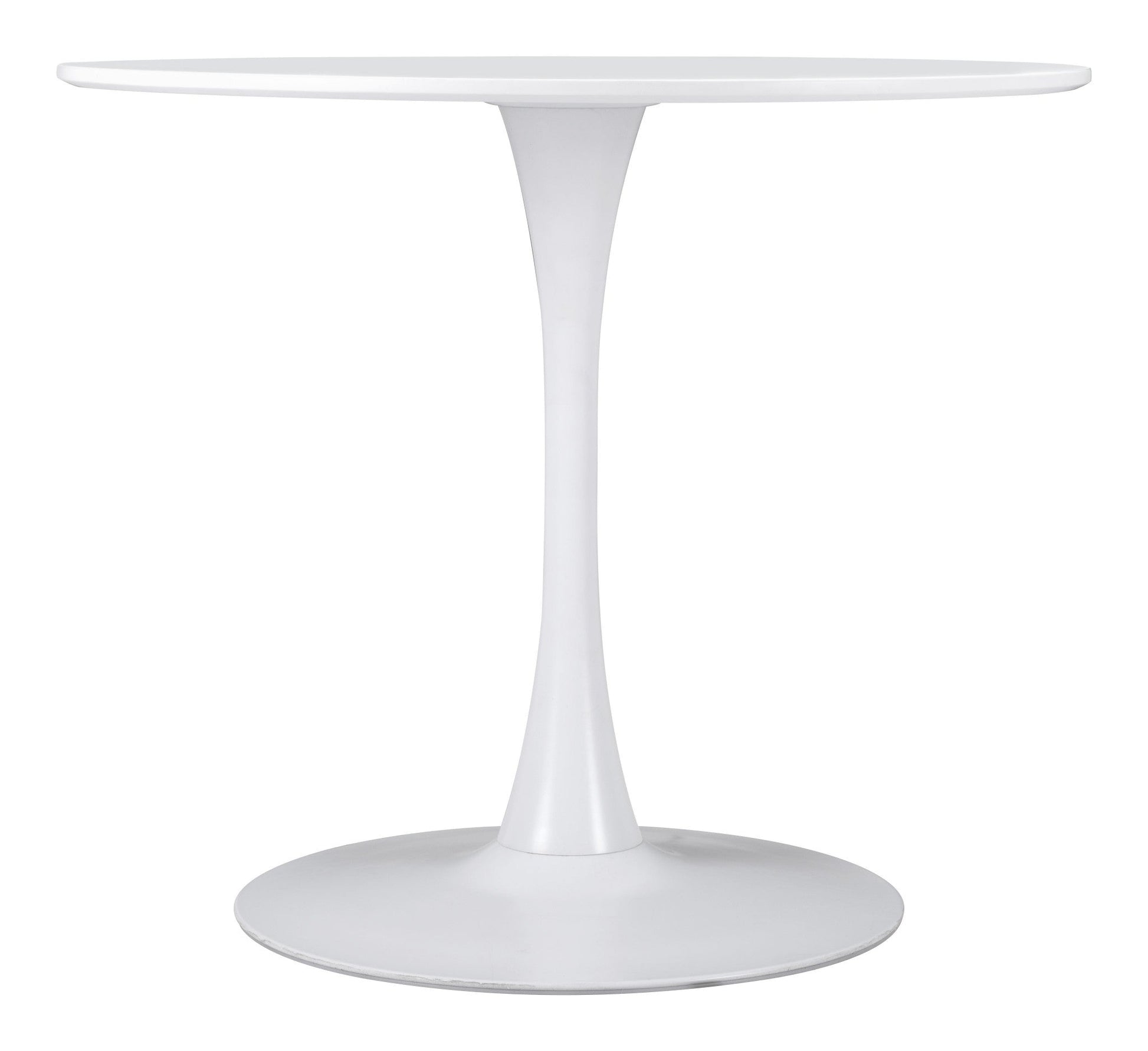 HomeRoots White Round Dining Table