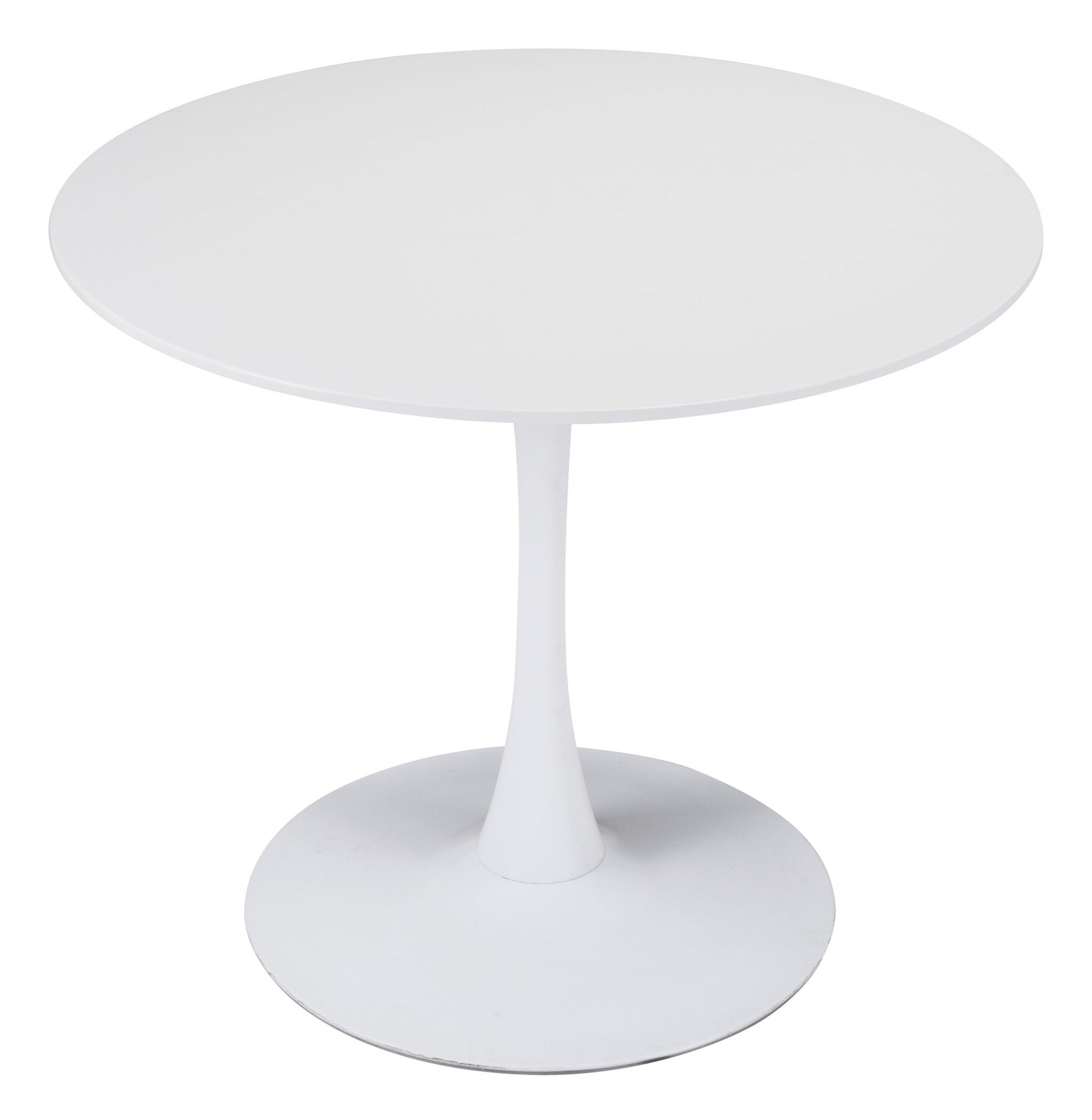 HomeRoots White Round Dining Table