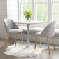 HomeRoots White Round Dining Table