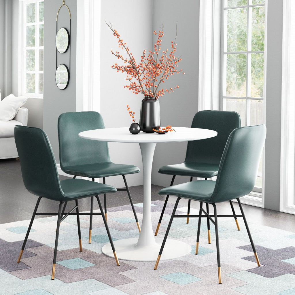 HomeRoots White Round Dining Table