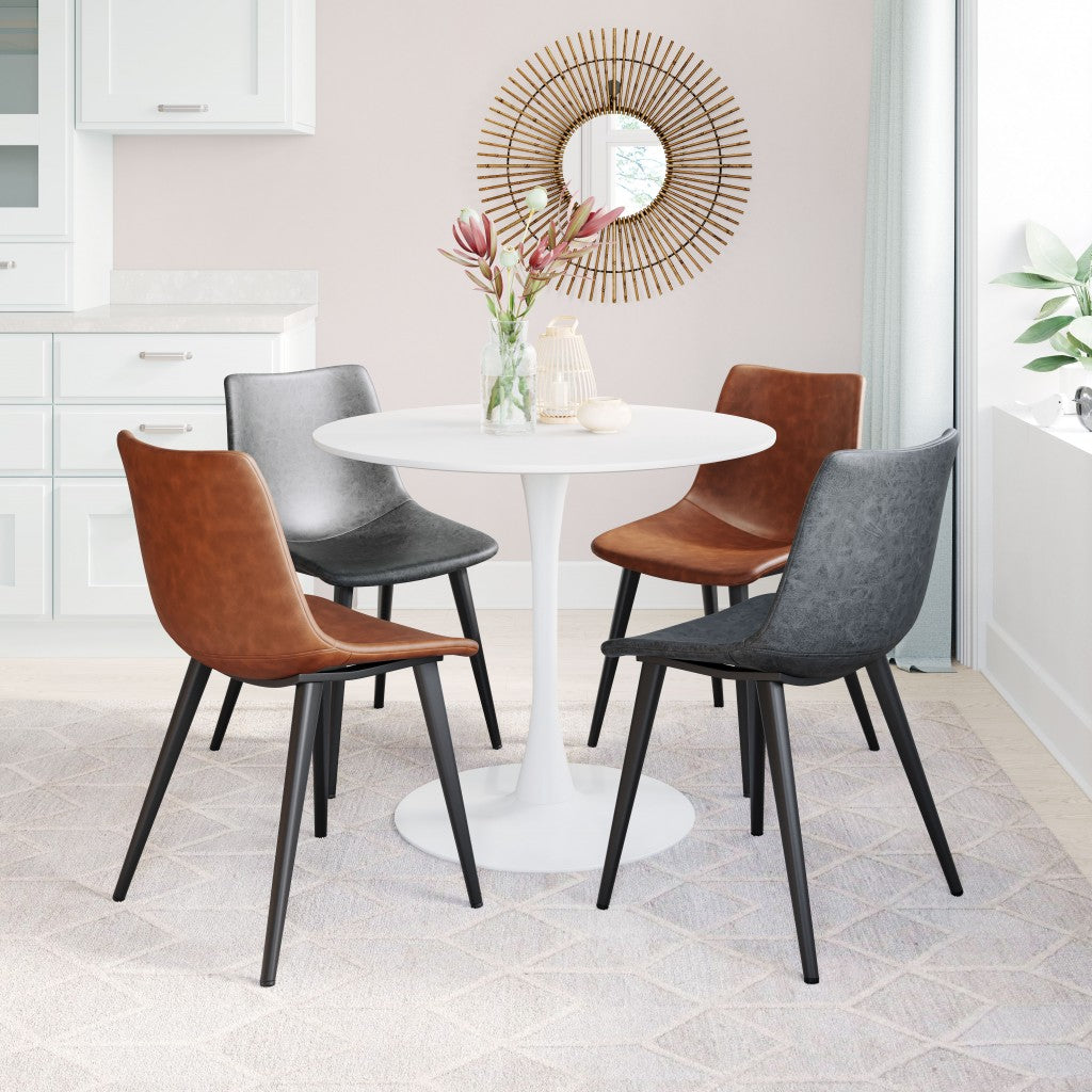 HomeRoots White Round Dining Table
