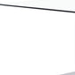 HomeRoots White Tone Geometrical Style Base With Rectangular Glass Top Dining Table