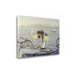 HomeRoots White Wine with Sailboat For Two City 1 Giclee Wrap Canvas Wall Art