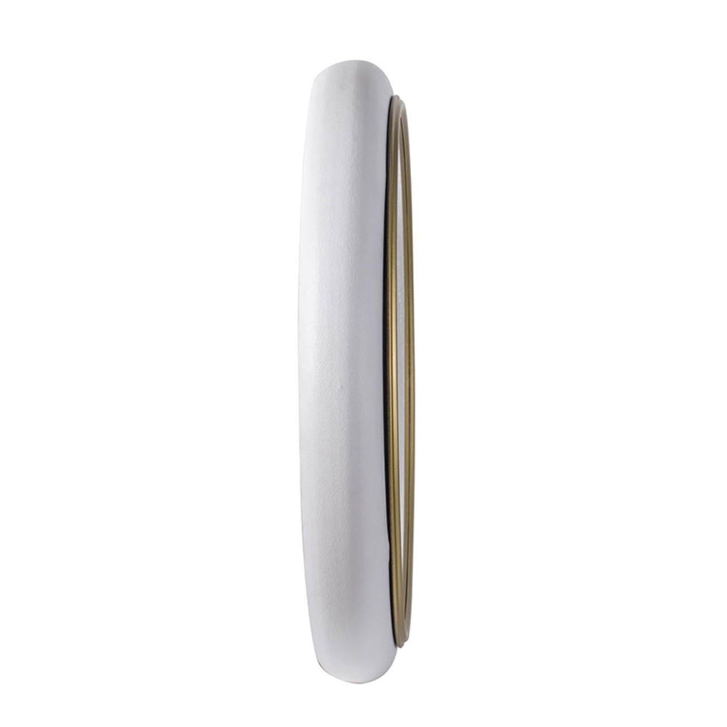 HomeRoots White and Gold Gears Minimal Wall Clock