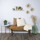 HomeRoots White and Gold Metal Wall Shelf