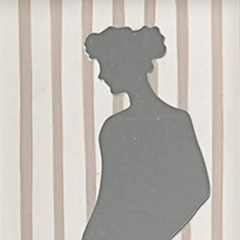 HomeRoots Woman Silhouette Shadowbox Wall Décor