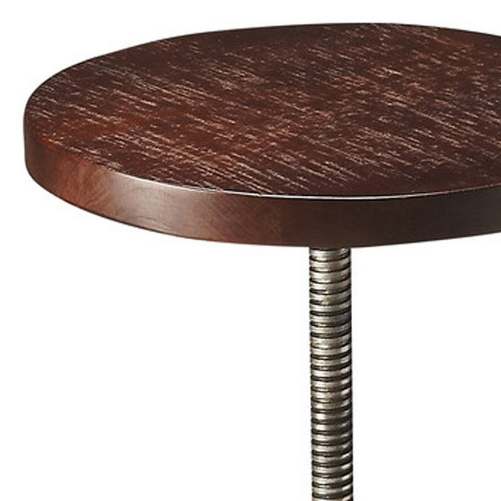HomeRoots Wood And Metal Bar Stool With Antique Finish