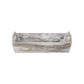 HomeRoots Wood Serving Tray With Handles in Rustic White Finish