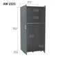 HomeRoots Wood Wardrobe With 2 Doors in Espresso Finish Finish
