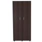 HomeRoots Wood Wardrobe With 2 Doors in Espresso Finish Finish