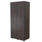 HomeRoots Wood Wardrobe With 2 Doors in Espresso Finish Finish